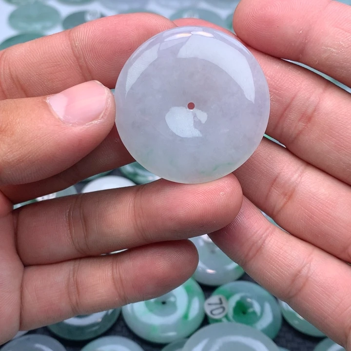 翡翠颈饰未镶嵌我****忆缅甸天然A货翡翠