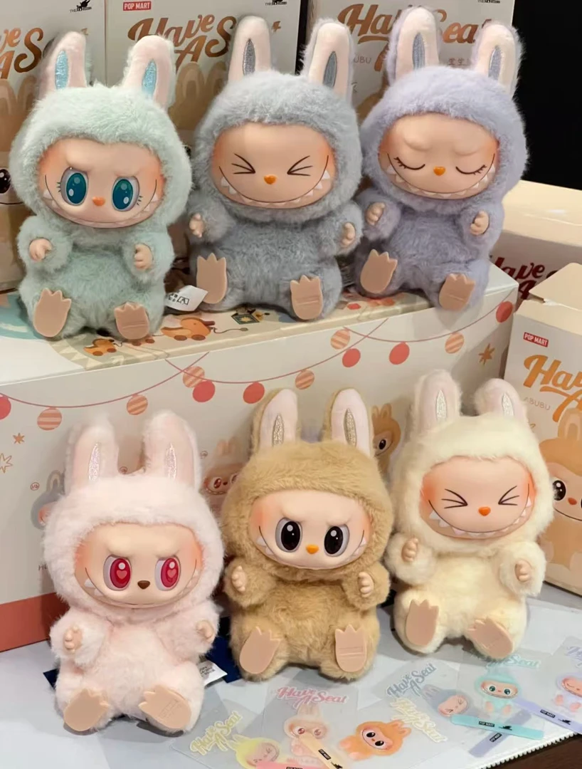 【大嘴拆盒】labubu坐坐派对潮玩盲盒手办公仔可爱礼物-默认代拆