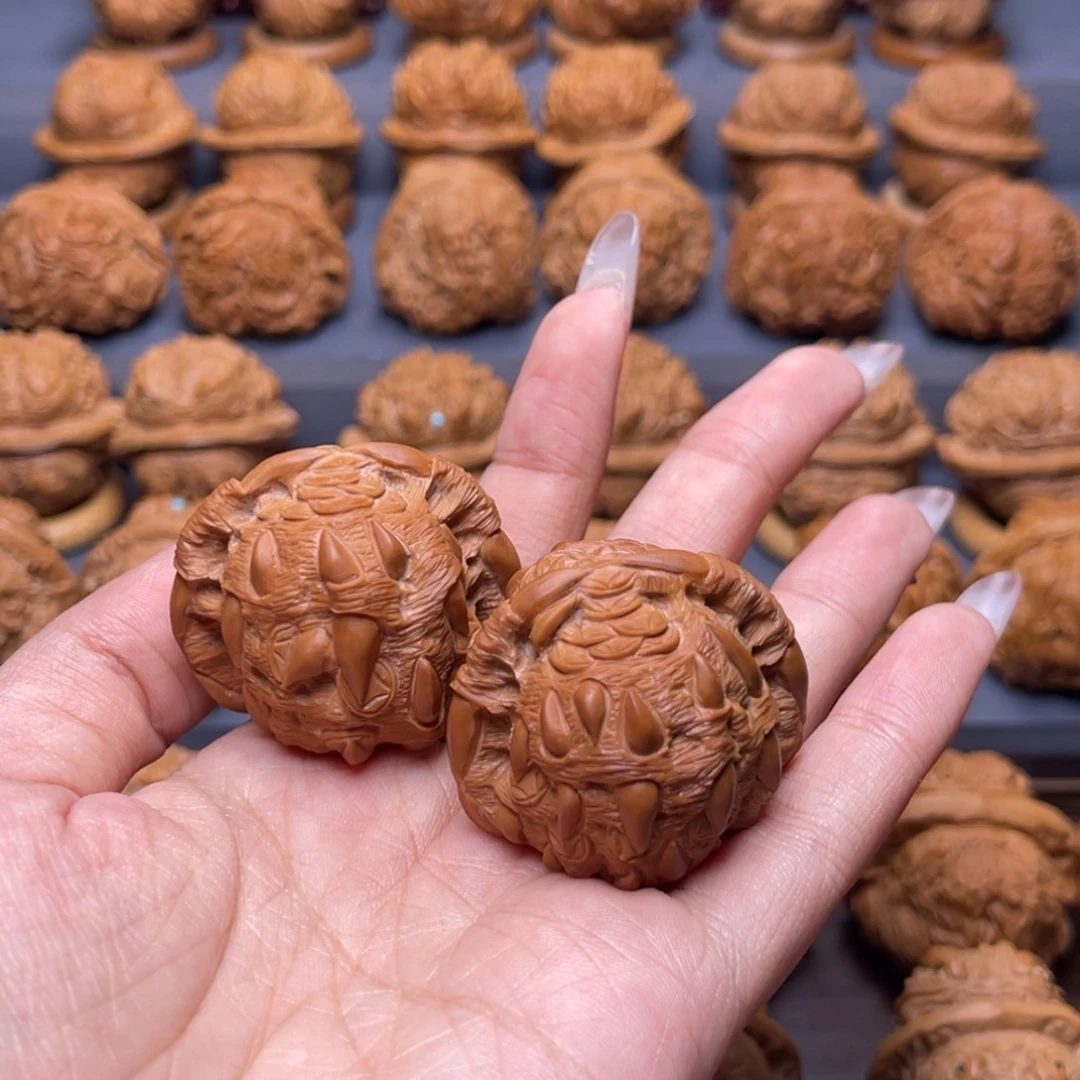 光***哥核桃手串/手链四面白狮子吞噬