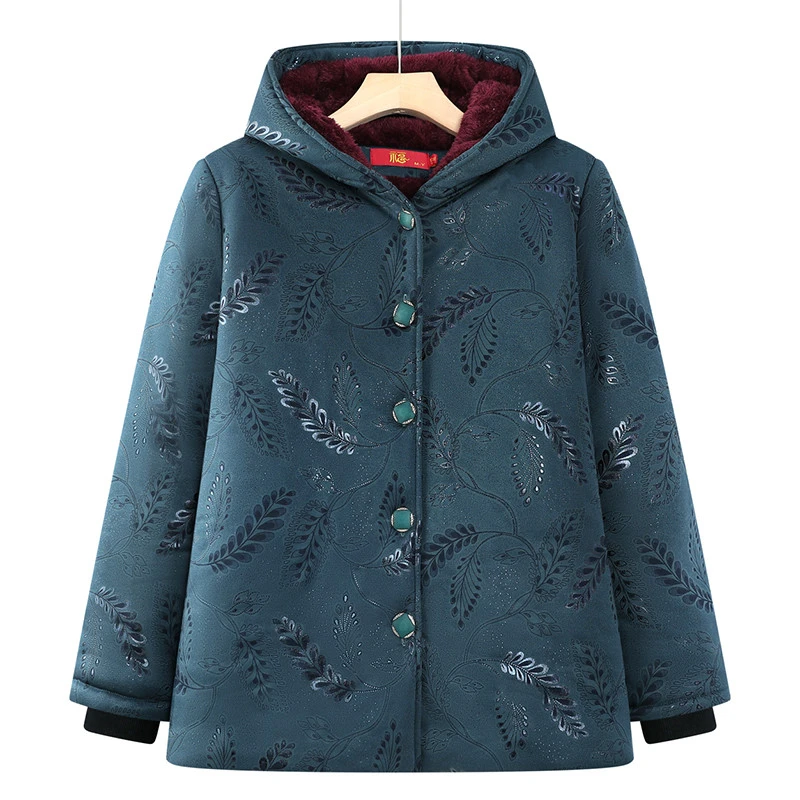 俞兆林老年人棉袄女款奶奶冬装棉衣加绒加厚老太太棉服妈妈冬季连