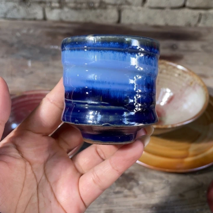 浪鬼柴烧 釉绘柴烧X****6杯