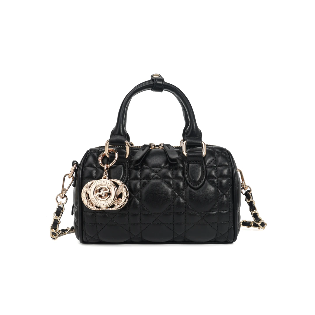 当季新款轻奢时尚百搭经典高级感手提女士单肩包4830绣线黑