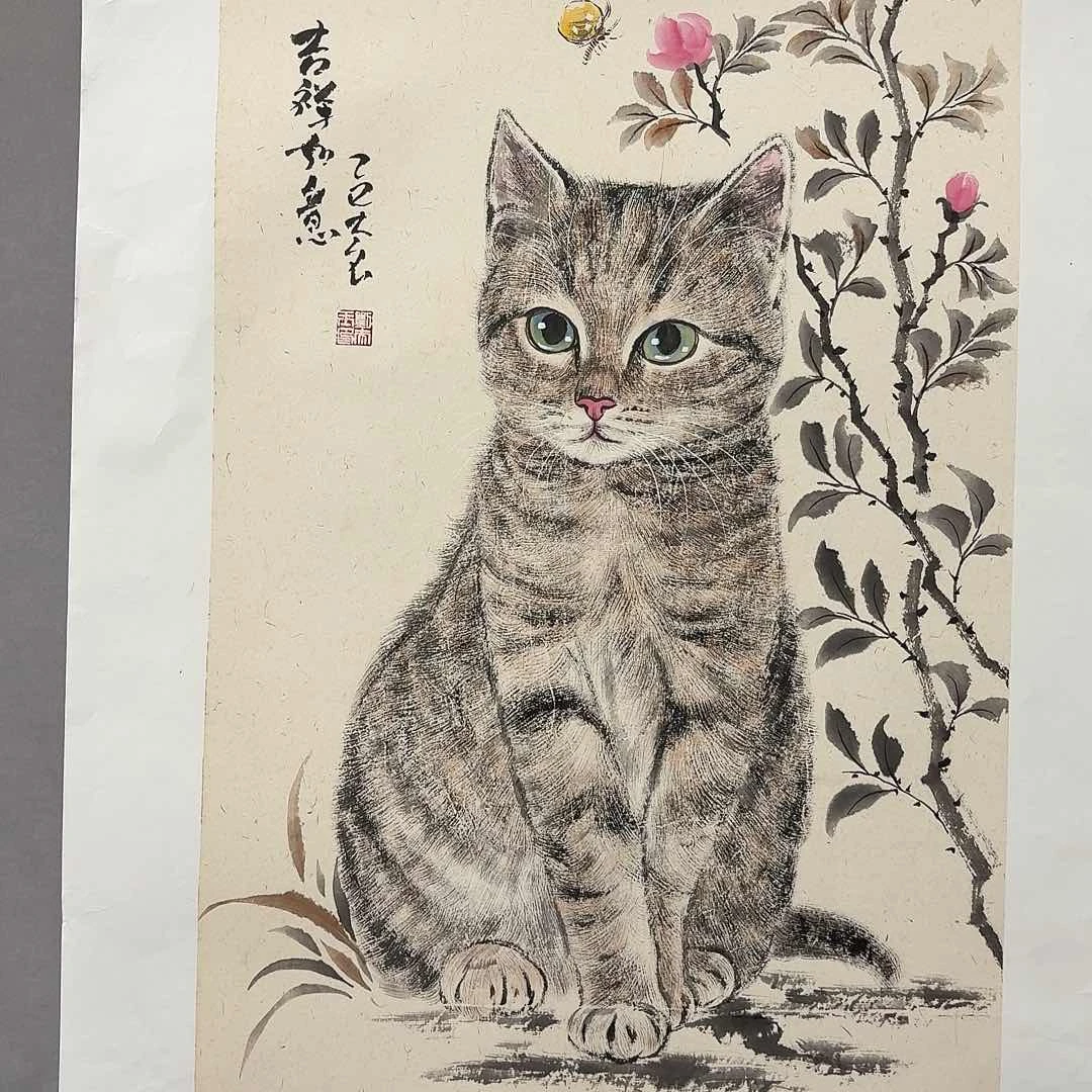 国画亲笔手绘放心去藏