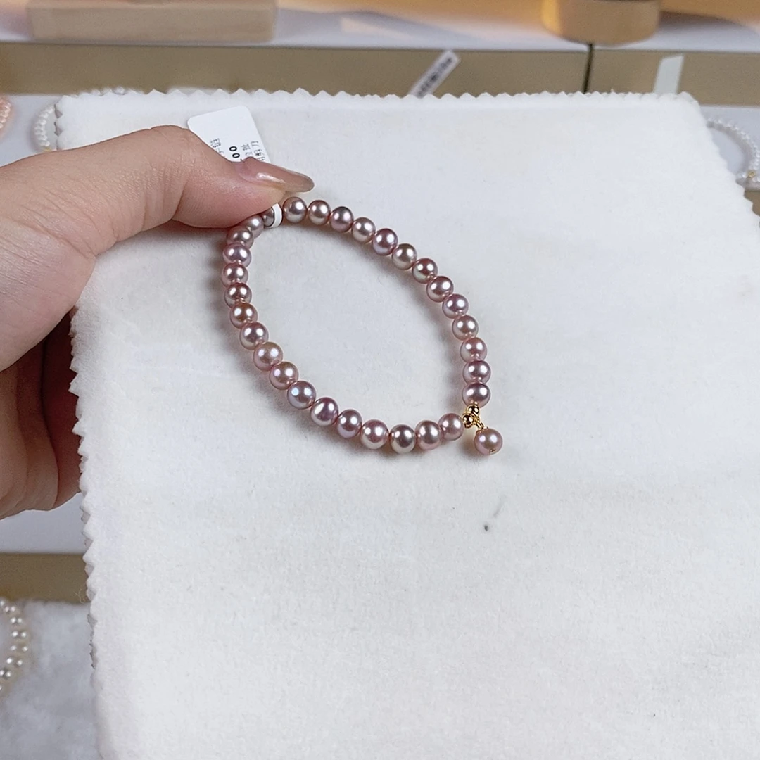 淡水珍珠手绳银S925镶嵌