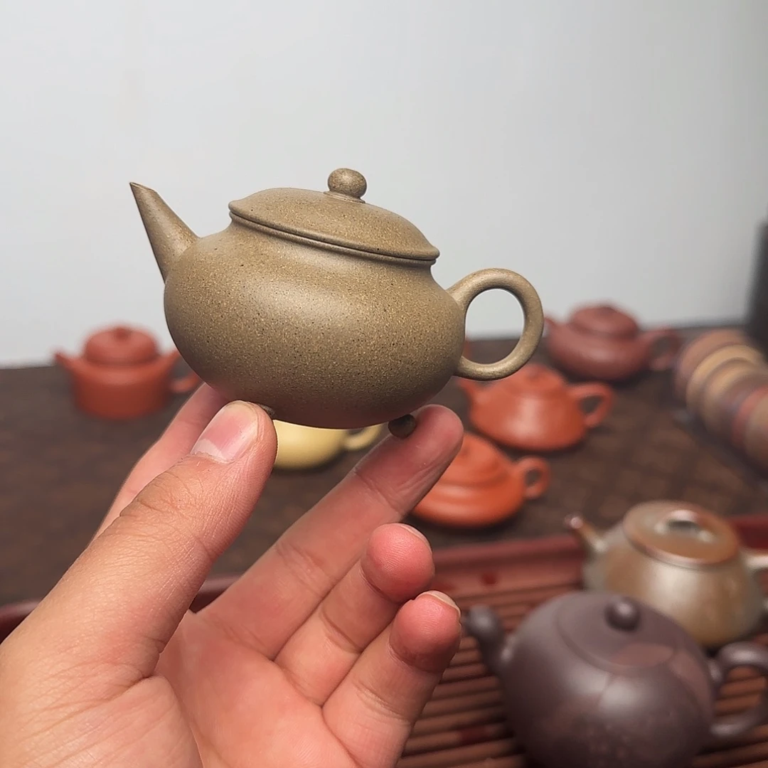 紫砂壶老青段零添加半手三足水平100cc