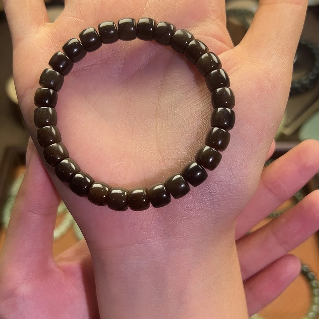 夕***夕和田玉未镶嵌手链