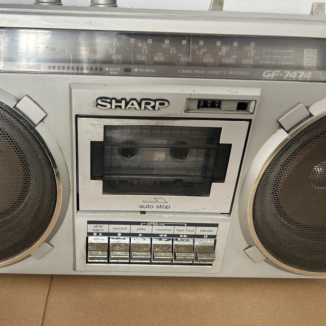 立体双声道复古怀旧收录机磁带播放器可作收藏摆件