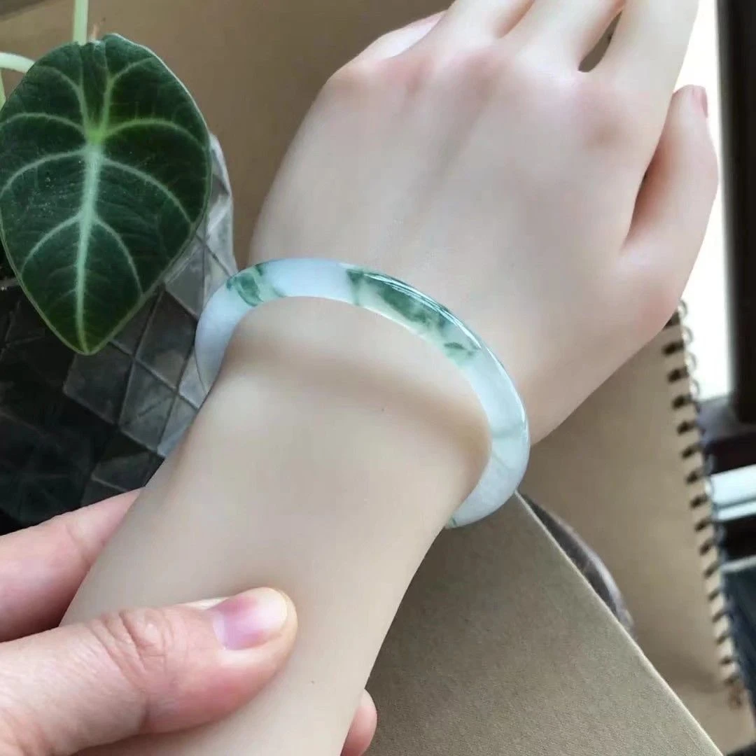 时尚饰品冰透飘花手镯细圆女款淑女礼物