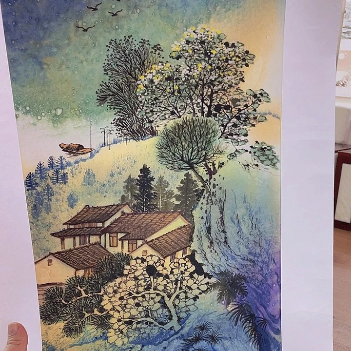 国画宋庄的一个小镇上