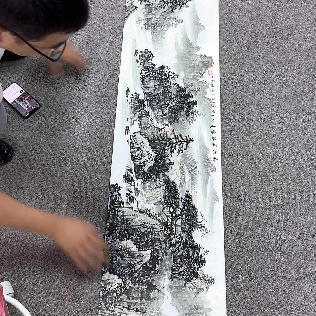 国画国画作品多次