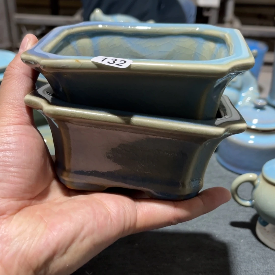 【闪购商品】腊**叔一对花盆一对微瑕