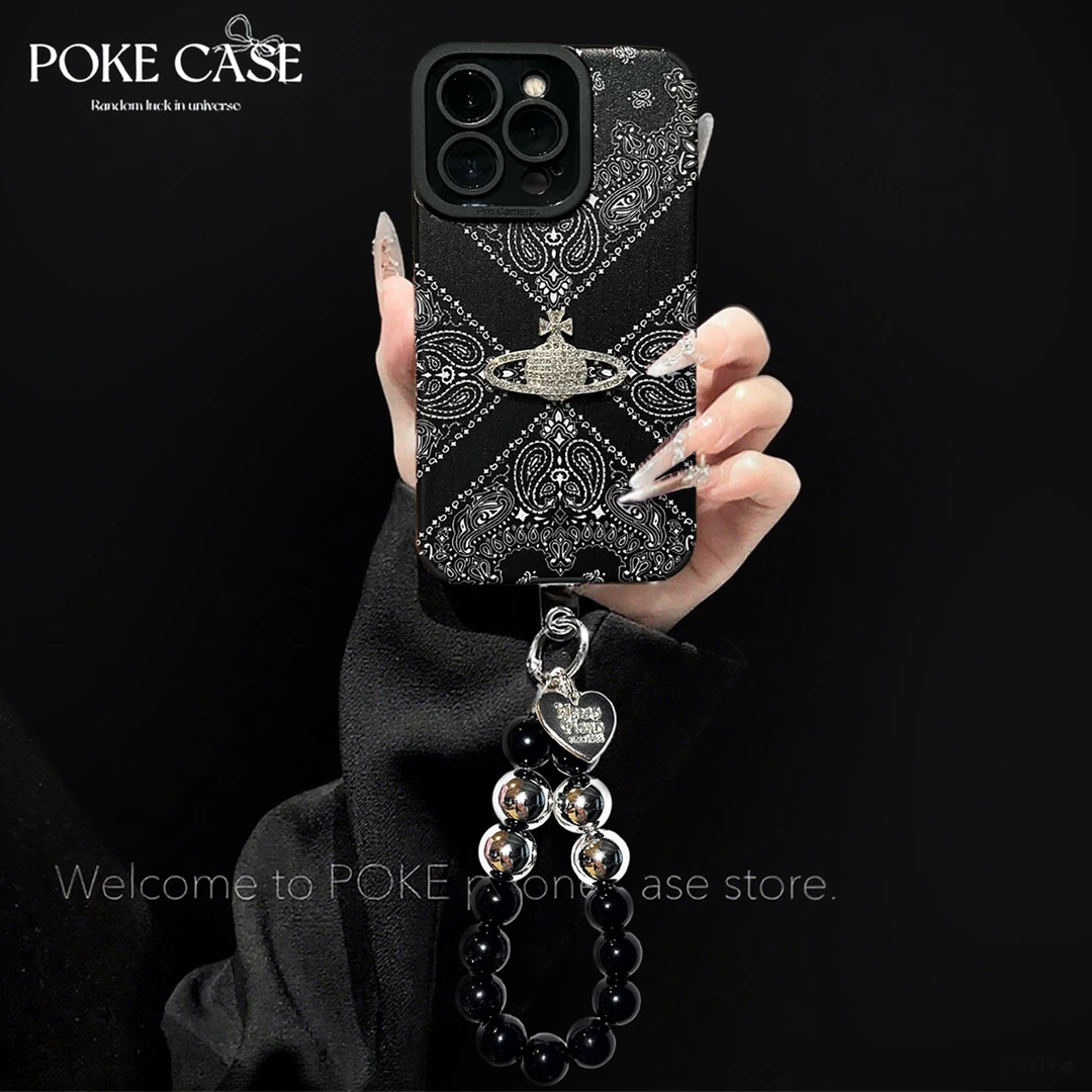 轻奢瞳眼翻毛皮适用于苹果16华为vivo小米oppo手链手机壳