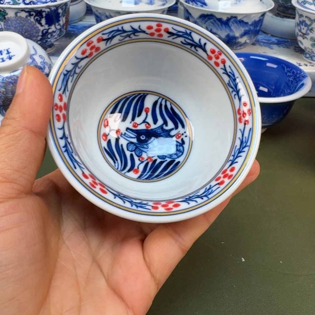 陶景德镇纯手绘茶具圆圆269