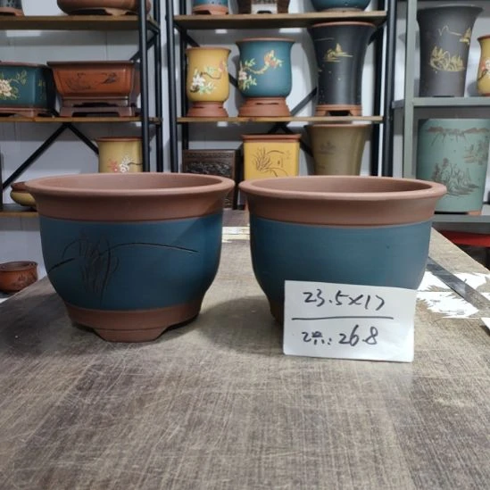 紫砂花盆库存尾货清仓