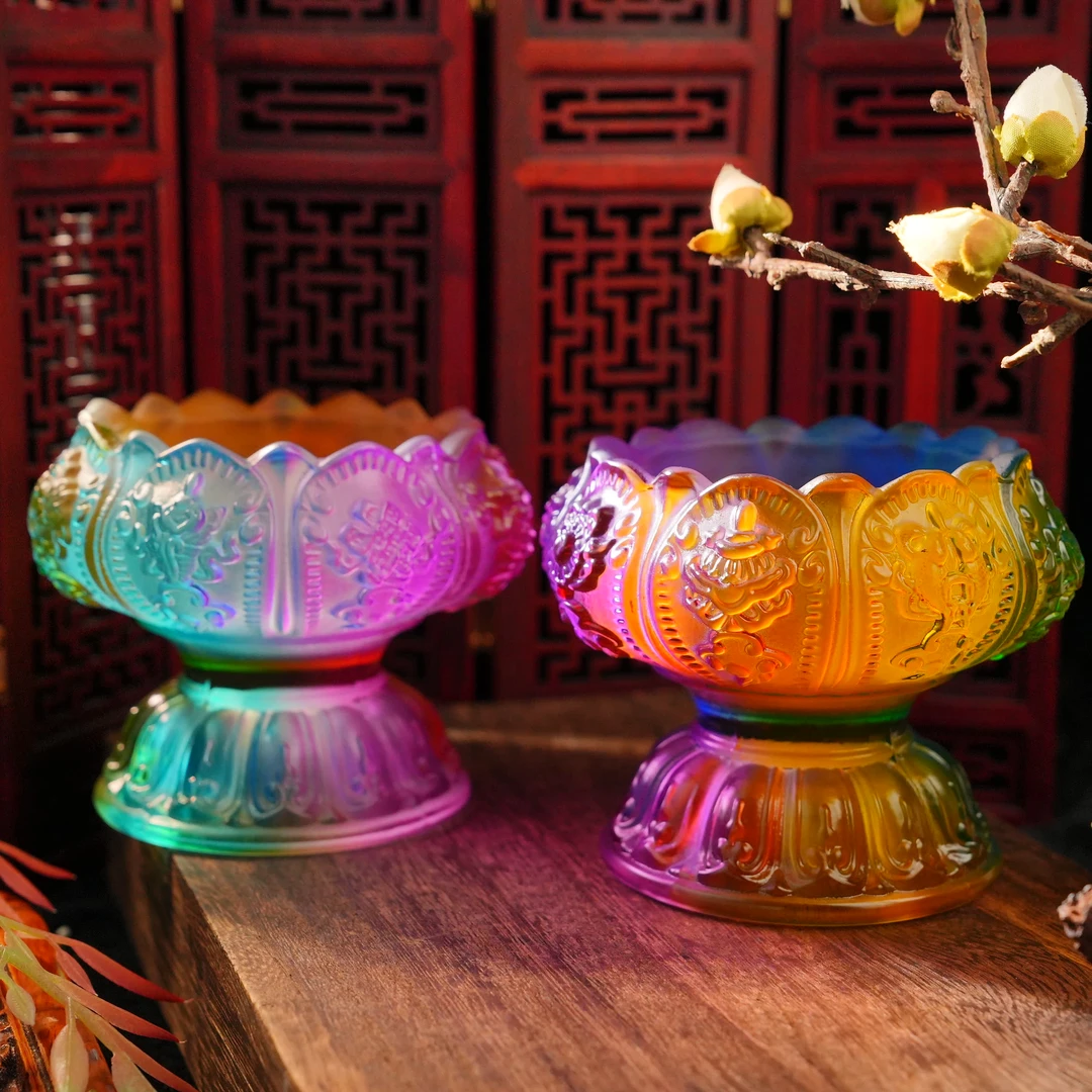 首饰盒/箱 一对莲花供杯LZM031035