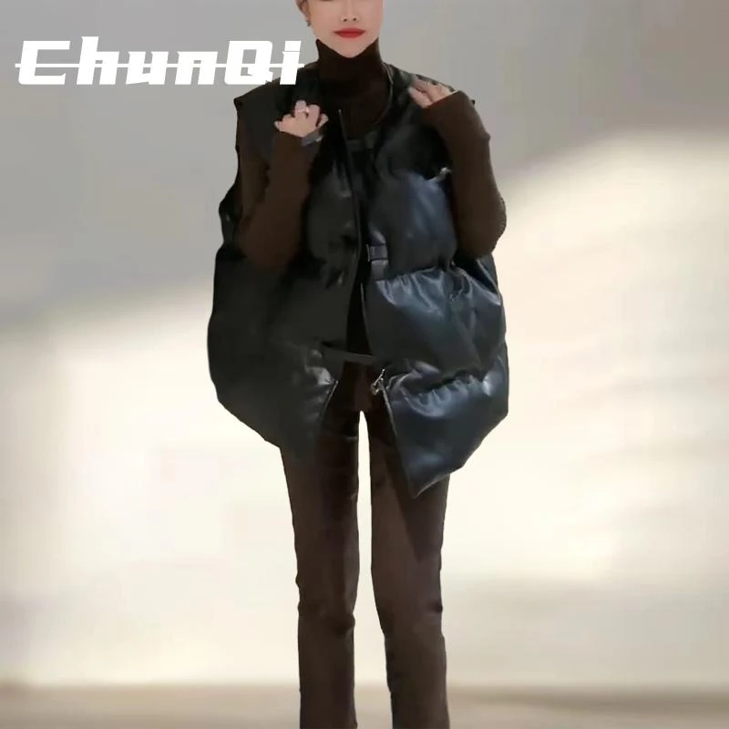 淳启秋冬季新款时尚休闲潮马甲女装保暖显瘦坎肩马夹外套百搭羽绒