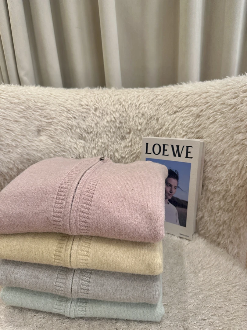 【斜口袋 双拉链】抗起球加厚显瘦  宽松 园领双拉链开衫毛衣秋冬