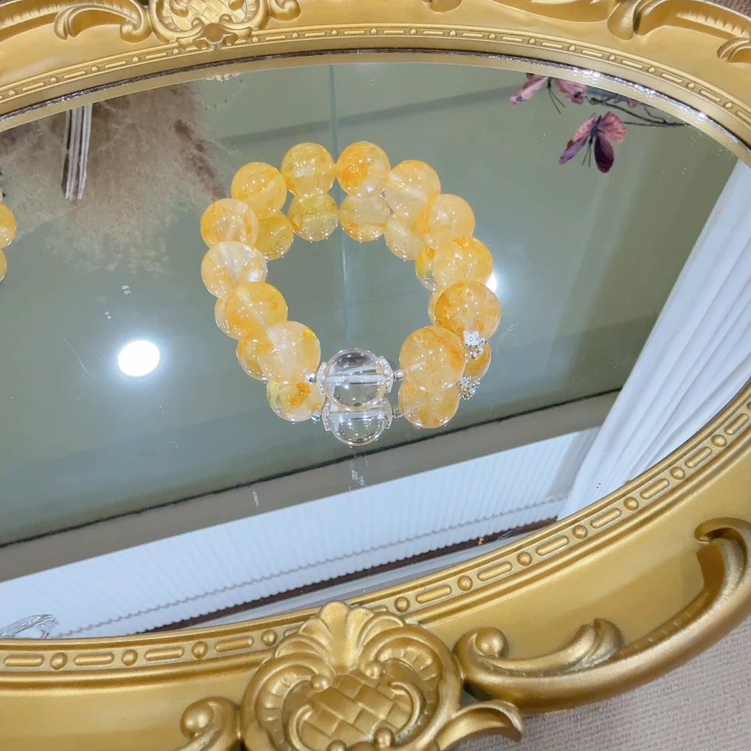 【糖水蜂蜜】黄胶花手链（14左右）多样性发其一