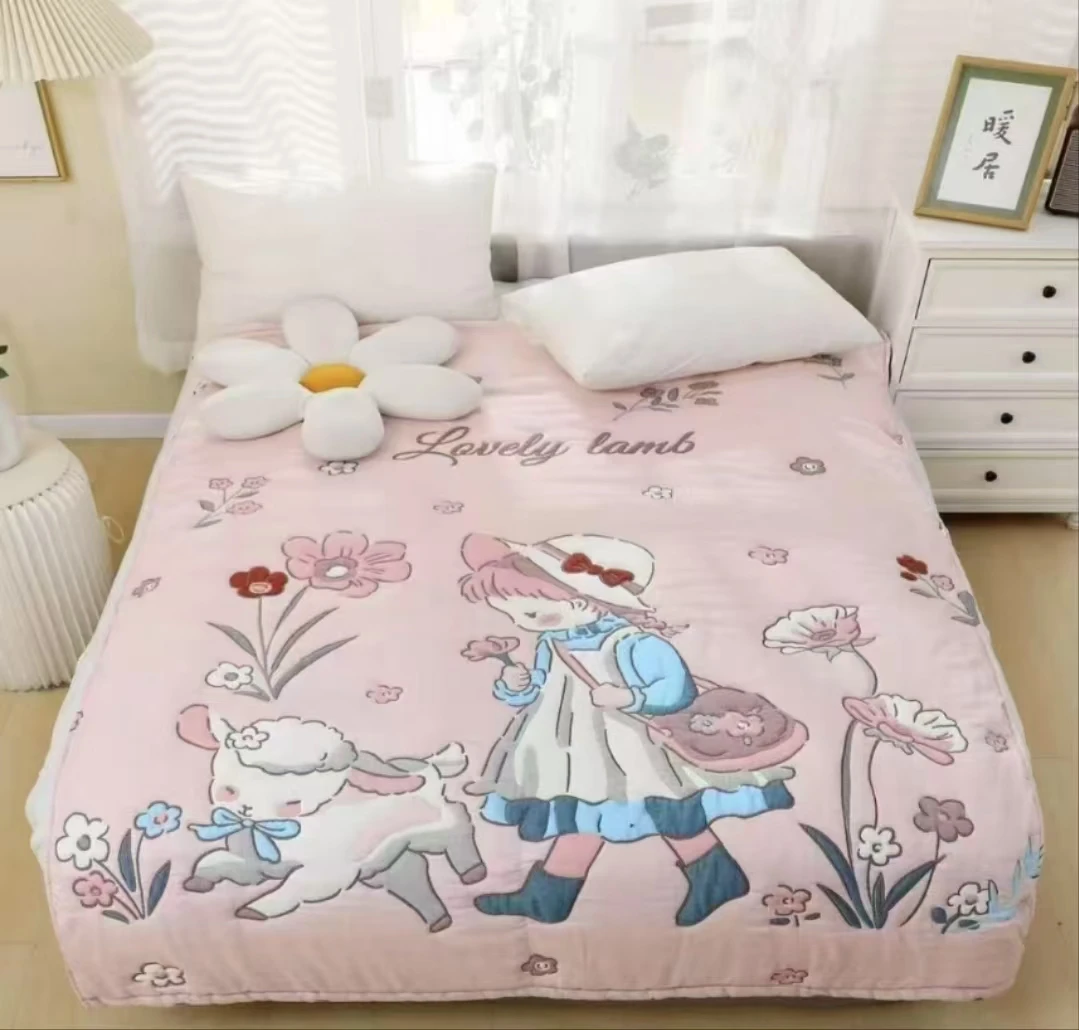 【小洋人】150*200cm纯棉多层加厚泡芙被