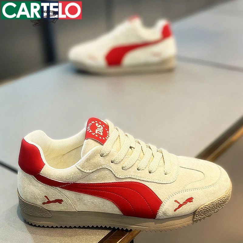 男士阿甘鞋秋季透气潮流2025新款复古百搭休闲痞帅德训板鞋子男鞋