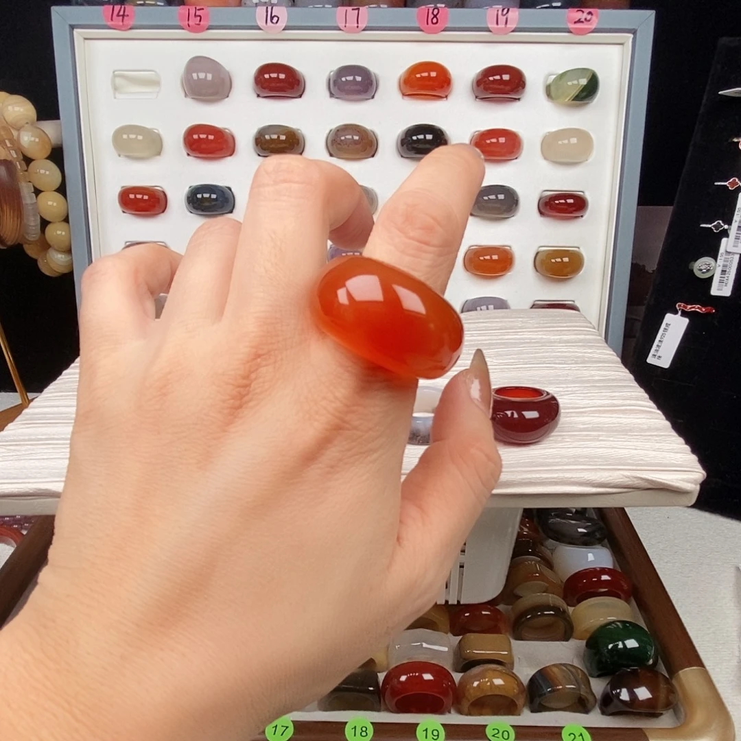 萌***哒玛瑙/玉髓合金戒指