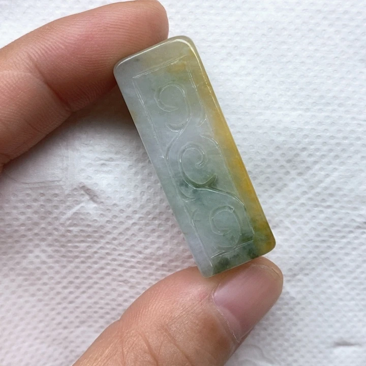 颈饰未镶嵌翡翠天然缅甸翡翠