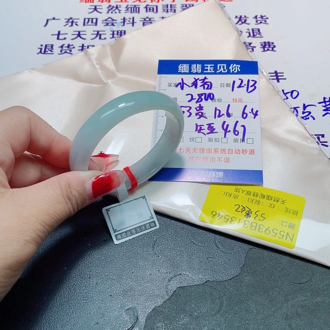 未镶嵌手镯翡翠小***胖3546