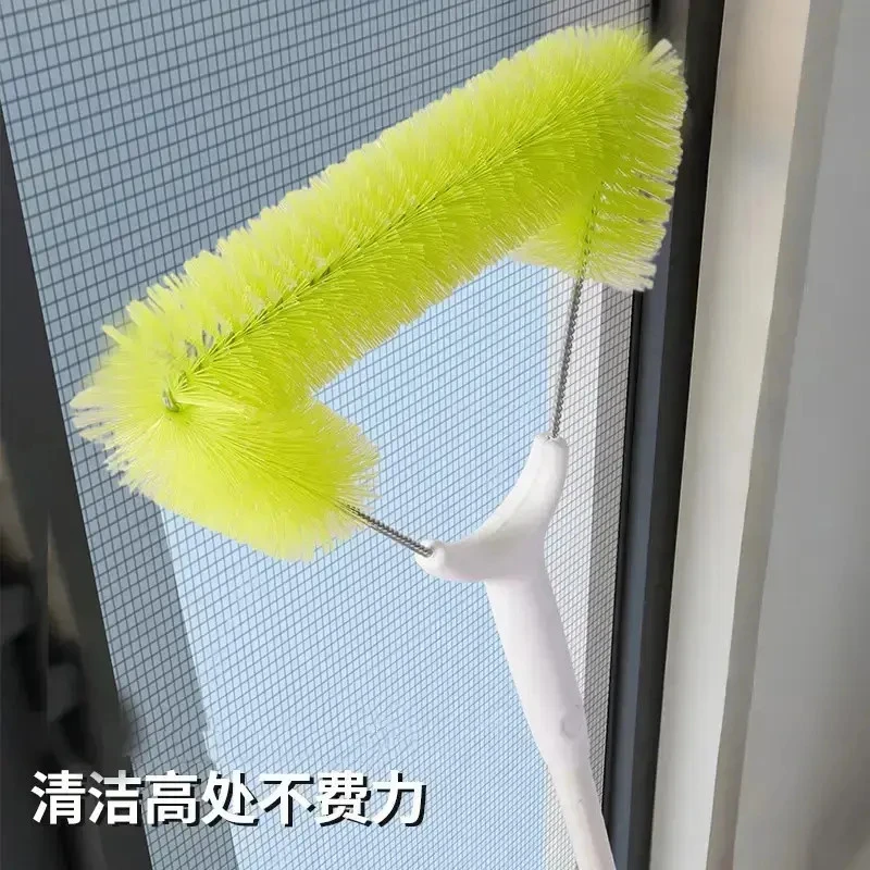 长柄伸缩纱窗刷家用双面清洗除尘刷加长窗户免拆卸大扫除清洁刷