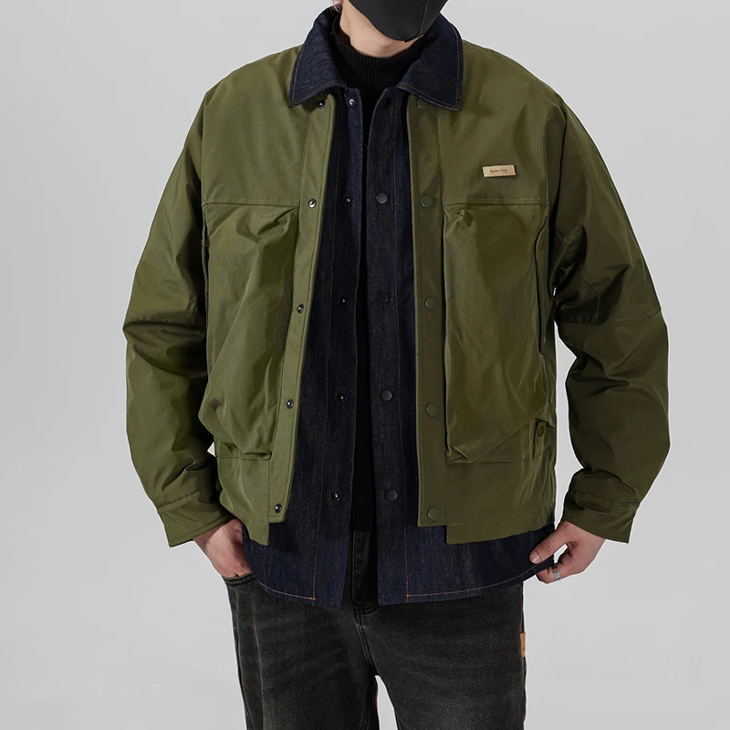 【蛇年送礼】外套男士男装运动户外休闲宽松翻领棉服夹克外套939