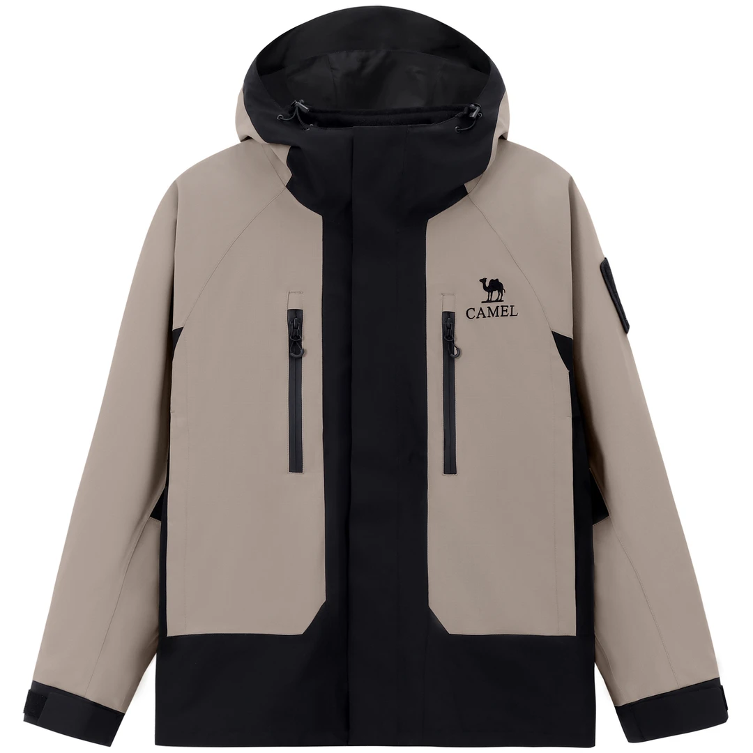 骆驼户外三合一冲锋衣男女情侣外套2025新款防风登山服A34CA45694
