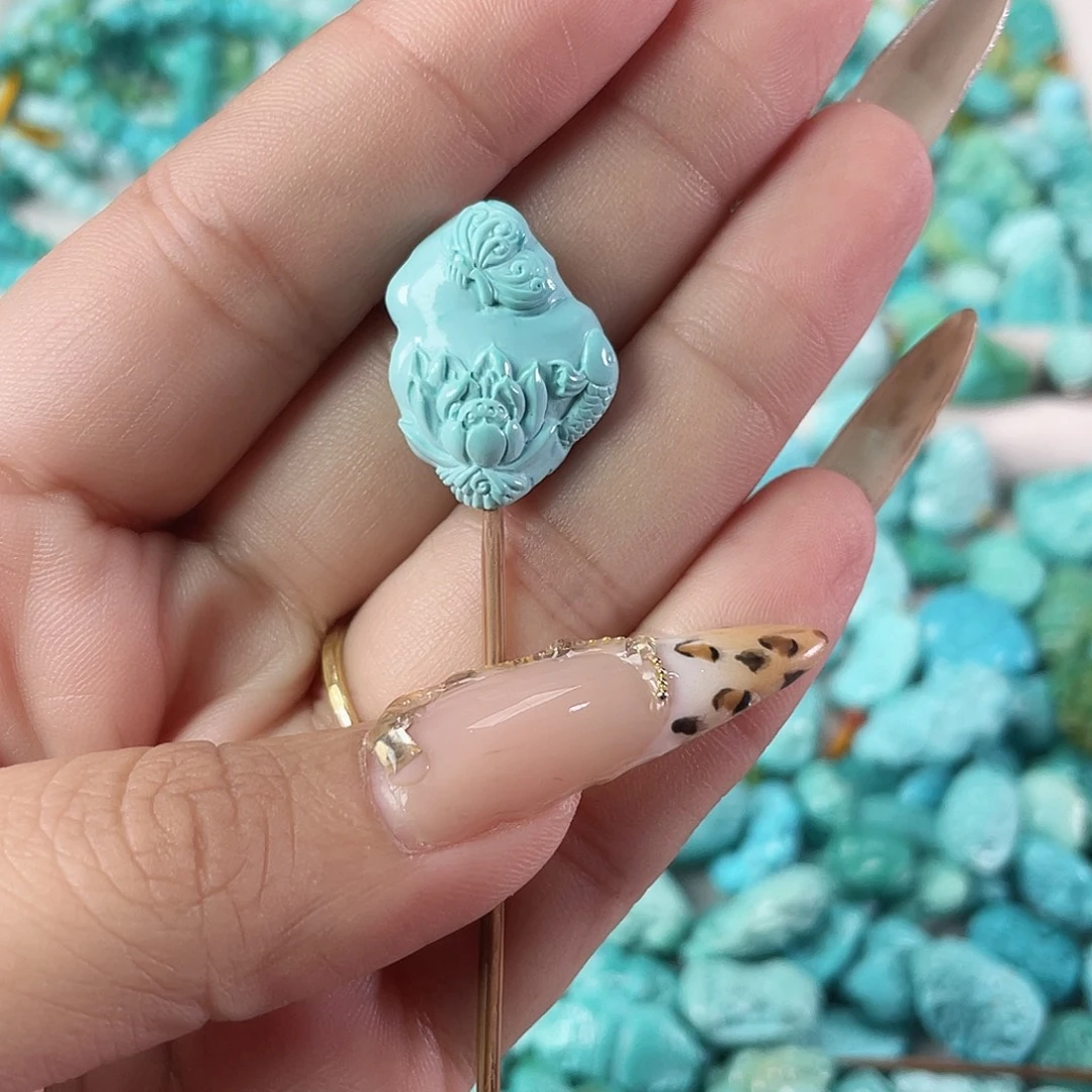 绿松石未镶嵌吊坠(不含链)