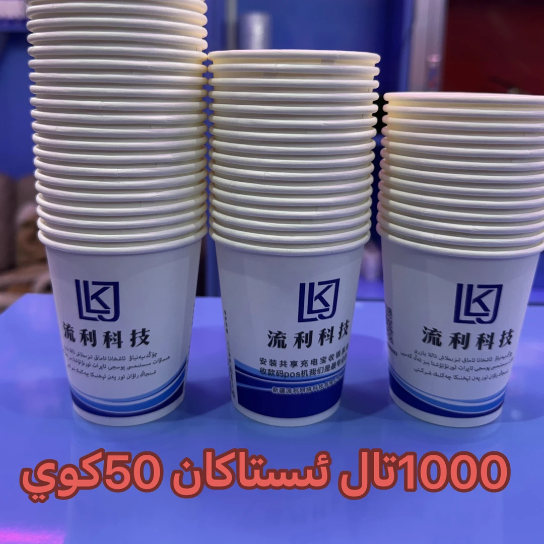 带我们公司宣传的纸杯100个