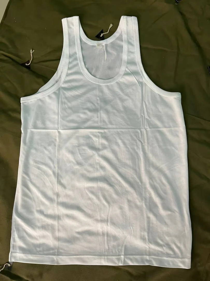 冰丝跨栏背心 老货彩花背心 丝滑凉爽舒适