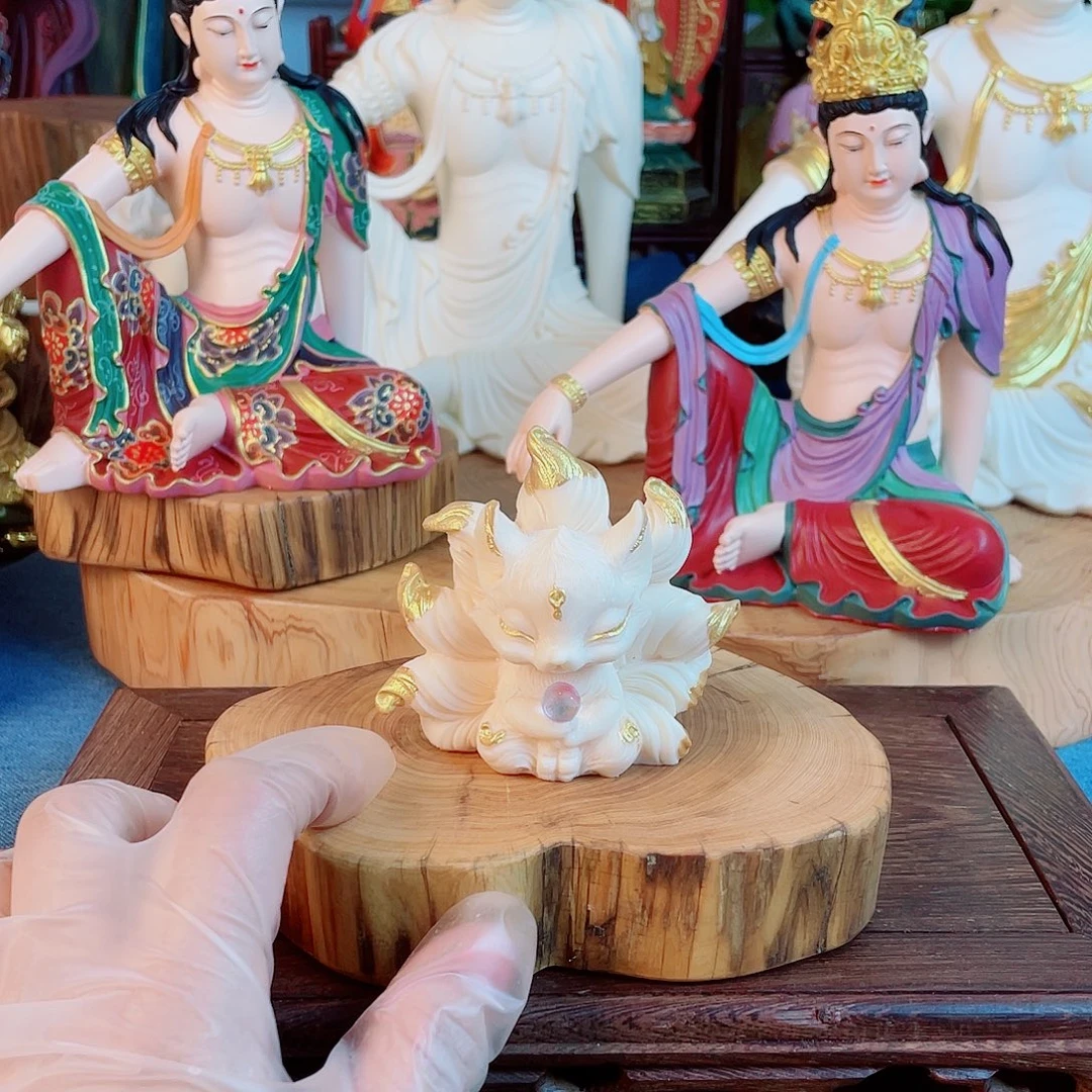 王***道石材小九家居摆件加底座