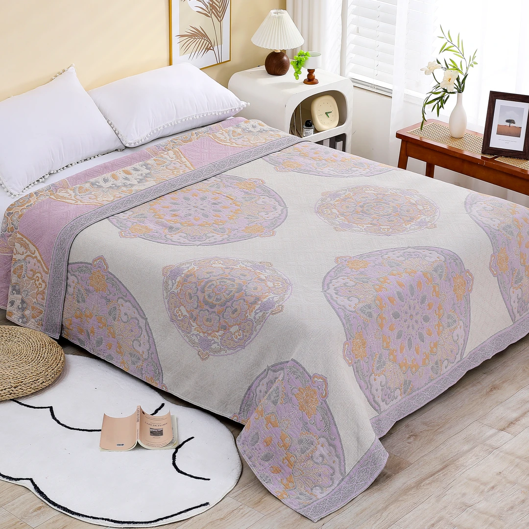 碧佳艺-250*230雨露汉麻铺盖两用多用途床盖