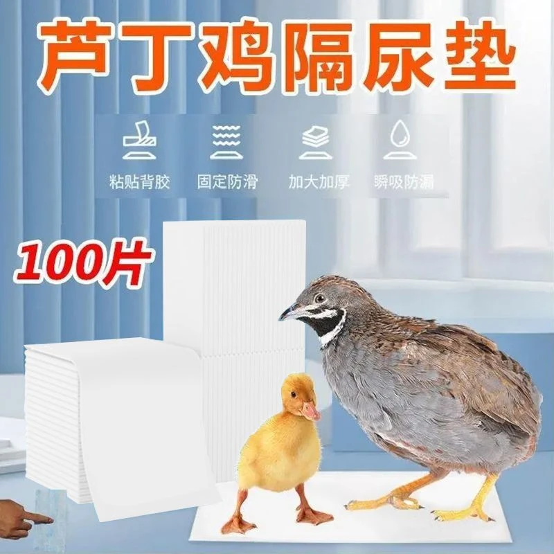 芦丁鸡育雏尿垫纸吸水除臭鹌鹑幼鸟接粪保暖干燥不漏一次性垫布