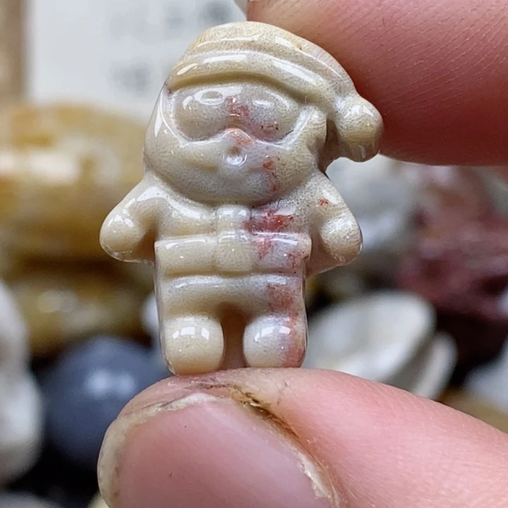 颈饰未镶嵌硅化珊瑚（珊瑚玉）小