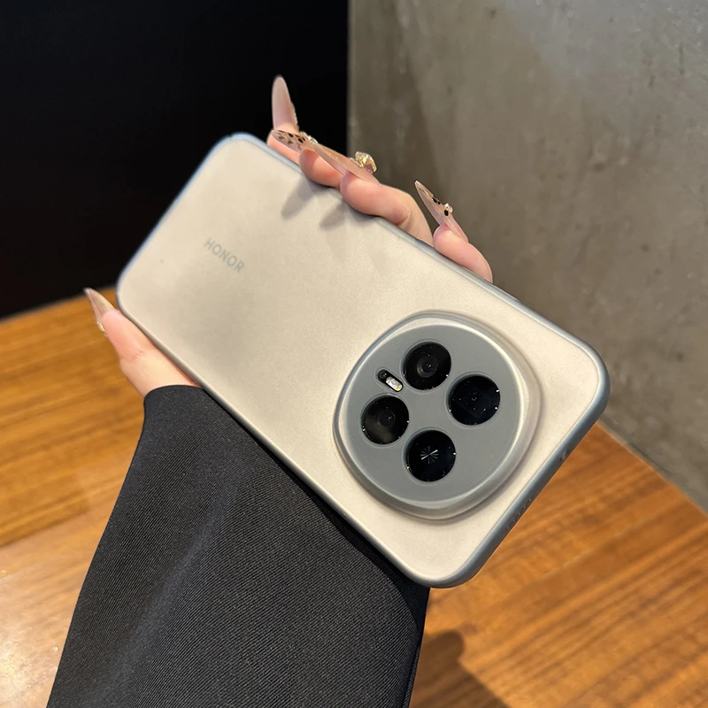 适用于荣耀magic8手机壳新款轻薄磨砂400防指纹x70磁吸透明防摔硬