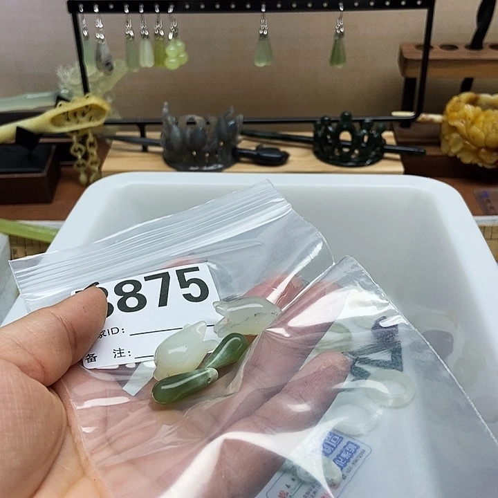 岫玉发簪未镶嵌繁****头