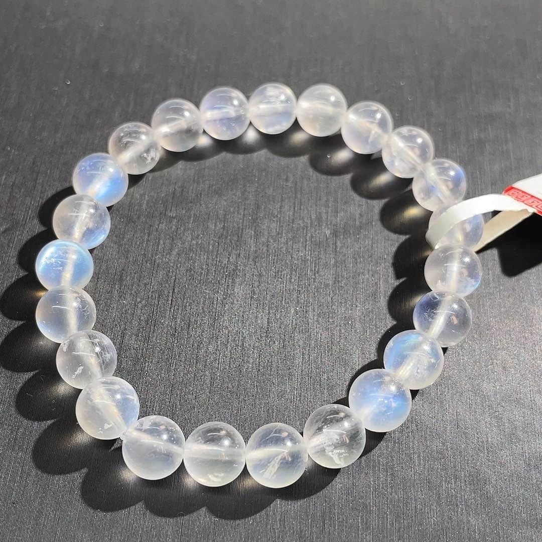月光石手链未镶嵌天然月光石8mm