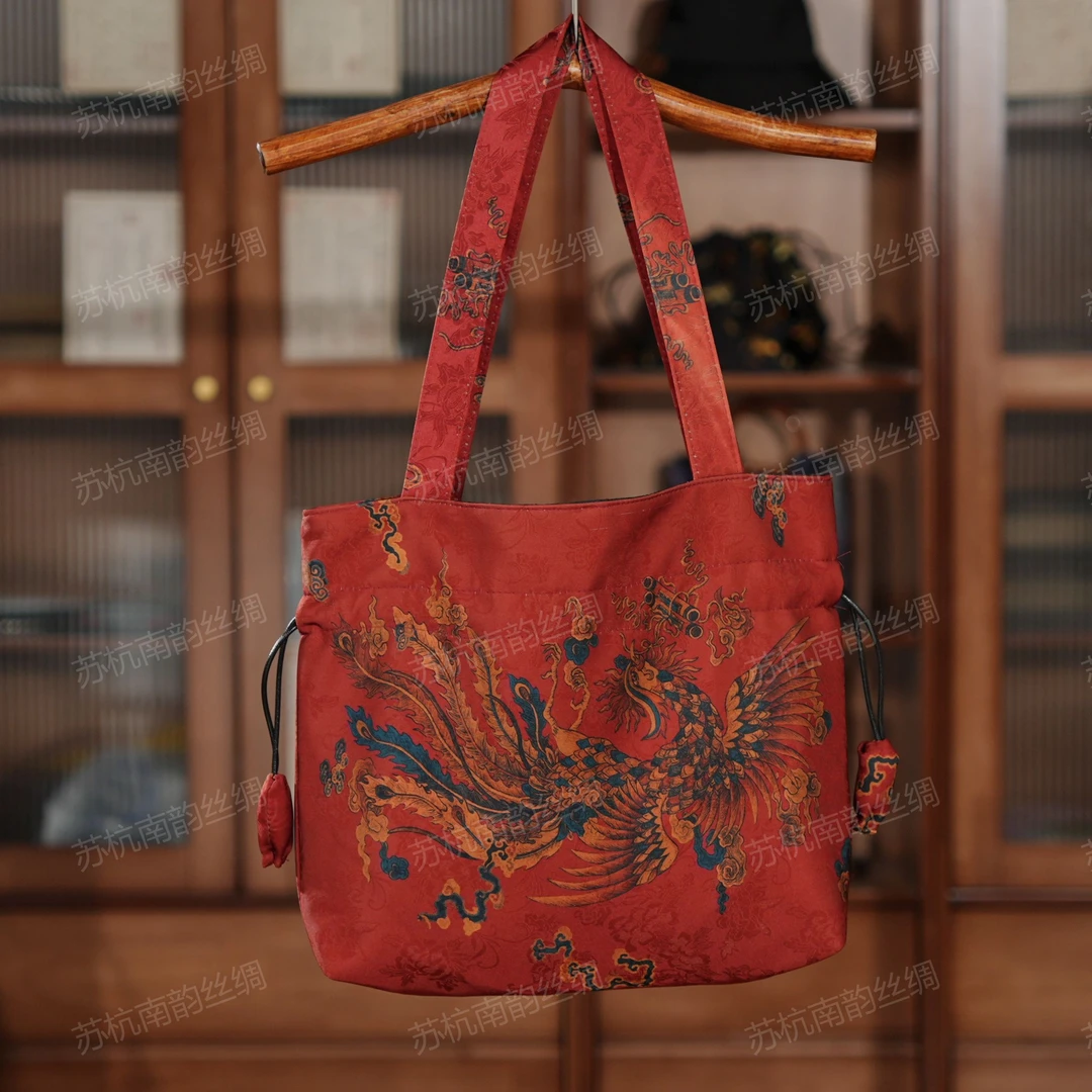 【D74-250 凤凰包】39*34手提包挎包新中式气质国风女士民族复古