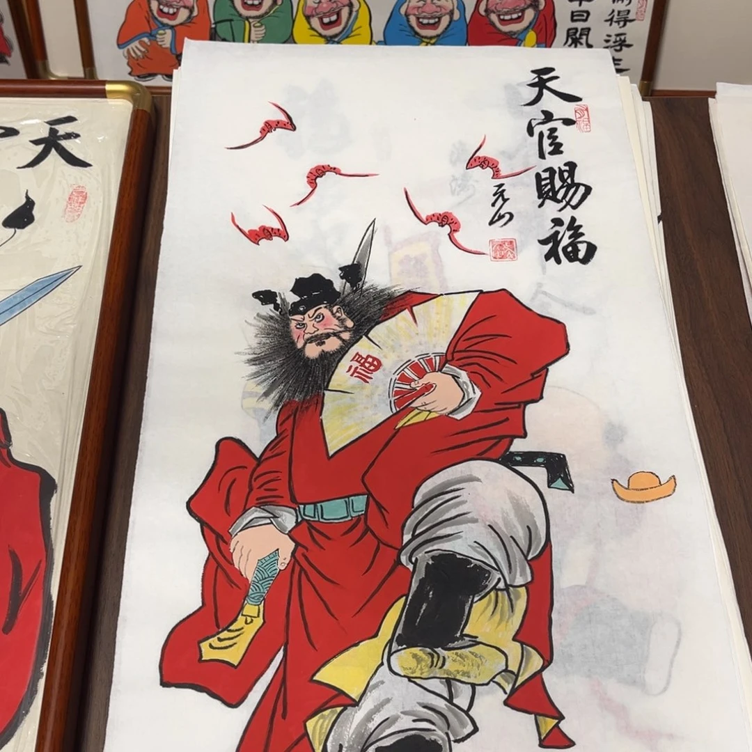 国画纯手绘禅意画作品