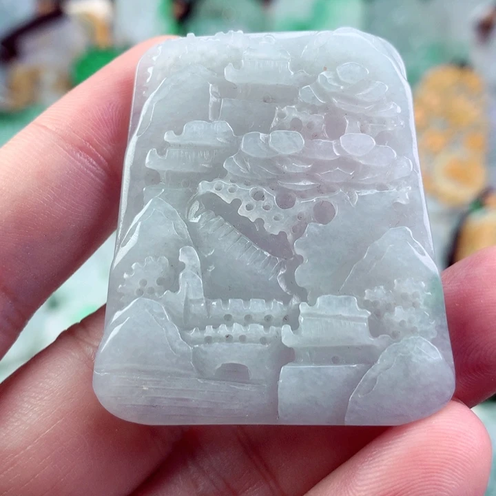 翡翠未镶嵌吊坠(不含链)