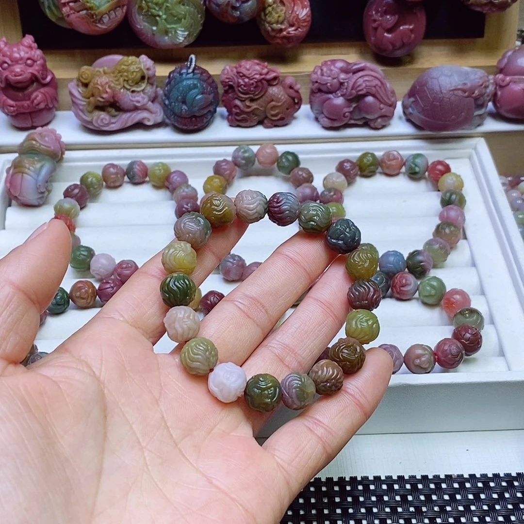 玛瑙/玉髓盐源玛瑙手串未镶嵌