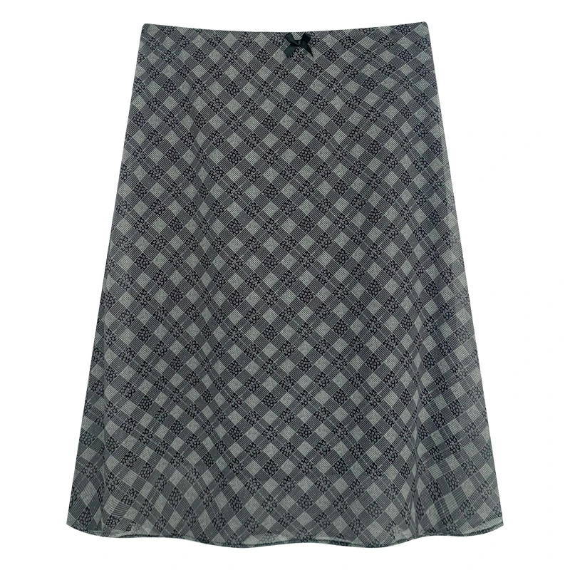 【香香的梨】复古感格纹半身裙EM0821