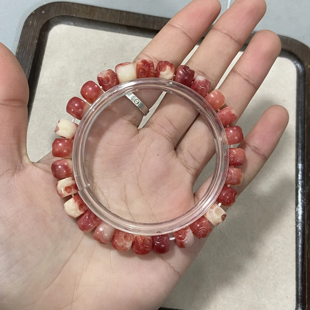 B621 驼骨半桖 阿呆款单圈手串