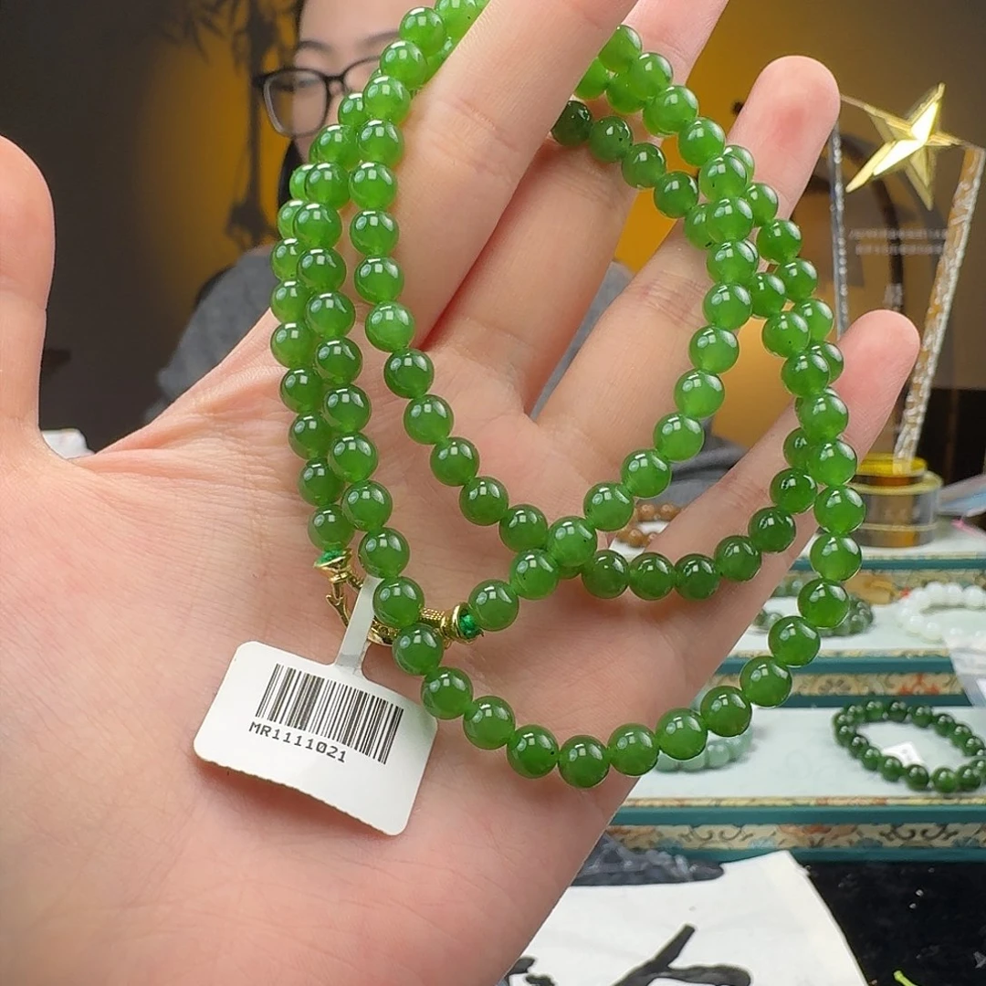 和田玉手串未镶嵌