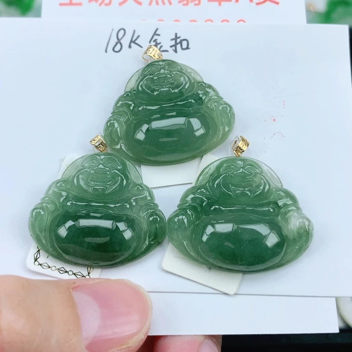 翡翠18K金镶嵌颈饰多样性发其1
