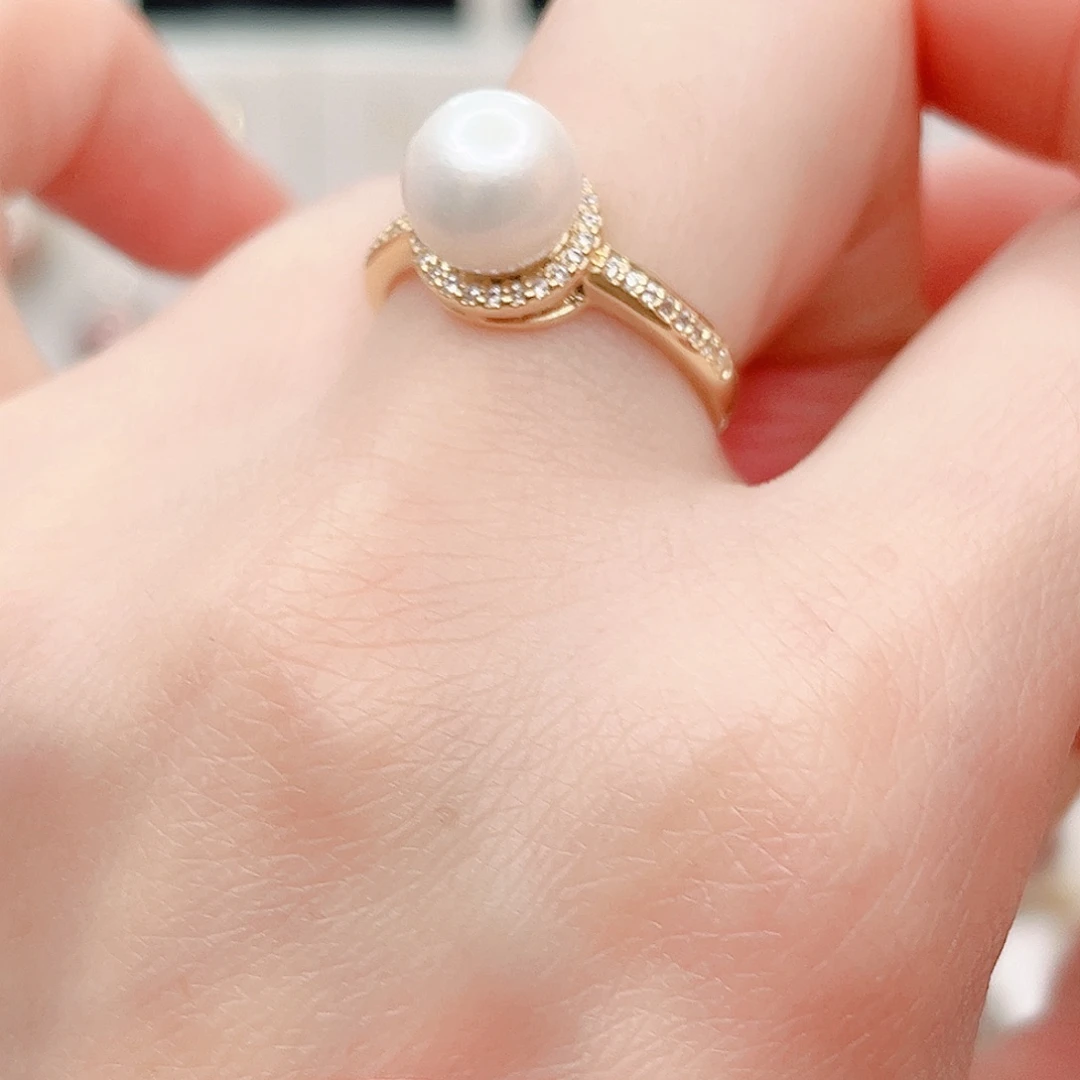 合金淡水珍珠吊坠(不含链)