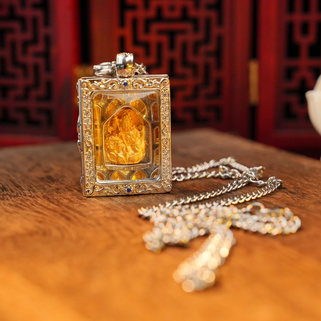 吊坠925银 财宝天王吊坠LJD01003